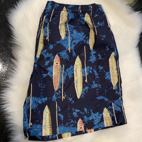 Nautica Swim Trunks Surf Board Print Shorts Size XL - Picture 9 of 10